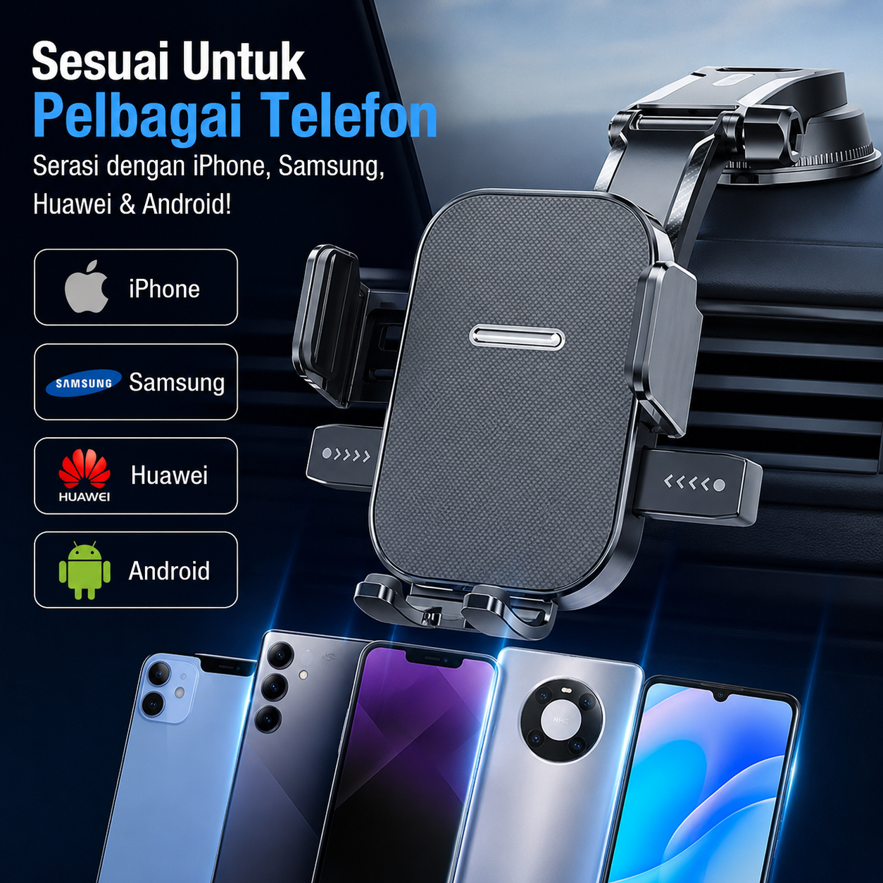 AUTOP 360° ROTATABLE CAR PHONE HOLDER