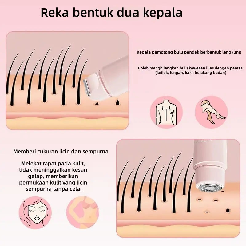 Pencukur Electric Wanita 2in1