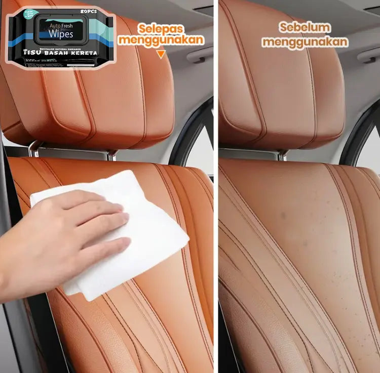 【80Pcs】Multipurpose Car Wipes