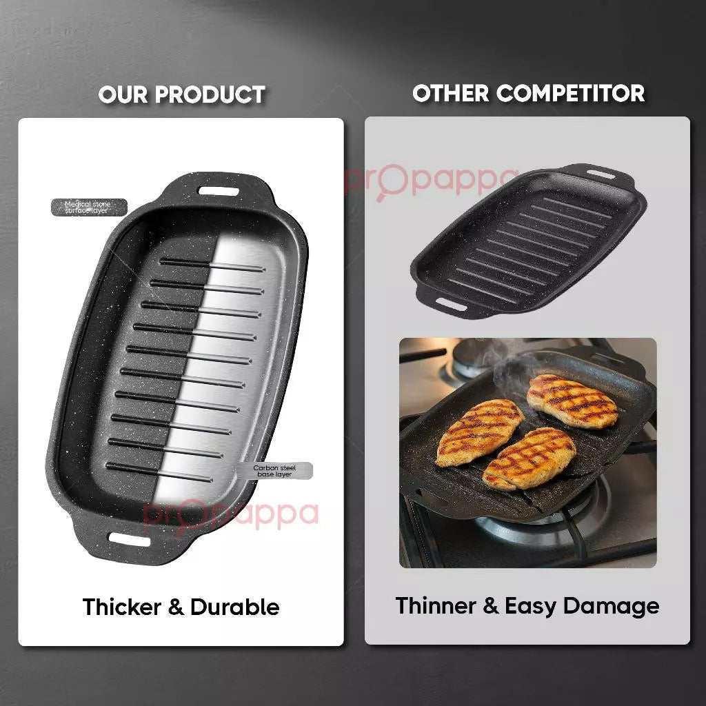 Propappa Non-Stick Korean Grill Pan